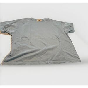 Vintage Blue Gene Ewing BIS Woman T-shirt Size 3 (XL) Oversized Cropped Short Sl